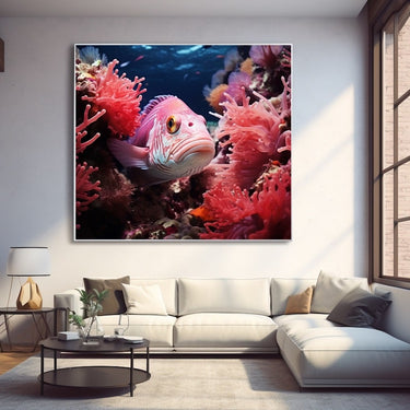 Fish Print on Canvas